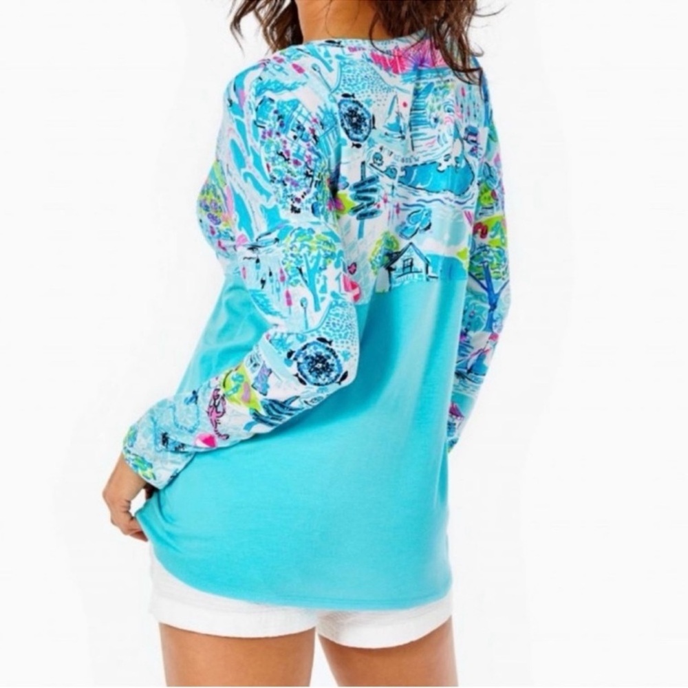Lilly Pulitzer Finn Top in Rare Nantucket Print - Picture 2 of 14